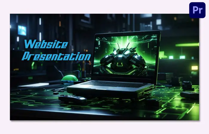 Gaming Laptop Hi-Tech 3D Slideshow